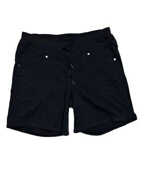 Kuhl Women’s Black Hiking Shorts Size 10 Contrast Stitching Drawstring Outdoor